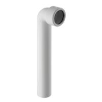 Geberit Drain  Connection  Bend 90 degrees  diameter 40 white with Connection  in PP 152223111