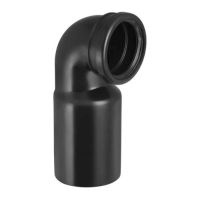 Geberit PE Wand-WC-Bogen 90  Grad DN90/90 fuer senkrechte Montage 366925161
