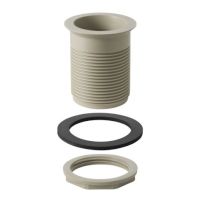 Geberit Drain  valve with Rg 60 x 1/8 grey for chrome steel basin PP 352328081