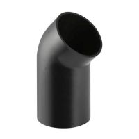 Geberit PE Bogen 45  Grad DN100 mit langem Schenkel 367046161