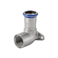 Geberit Mapress Ceiling angle  90 degrees  diameter 15xRp1/2 with female thread silicone-free  CrNiMo steel  83403