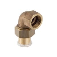 Geberit Mapress Adaptor Connection  d35xRp1 1/4 with female thread 90 degrees  65386