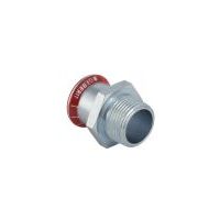 Geberit Mapress Carbon Steel Adaptor  with male thread d15xR3/4 zinc-plated 21714
