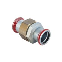 Geberit Mapress Carbon Steel Connection diameter 54 flat-sealing zinc-plated 25326