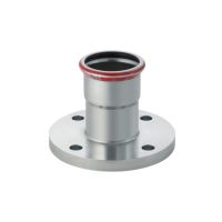 Geberit Mapress Carbon Steel Flange PN10/16 d54x54, 3 with pressing socket zinc-plated 23698