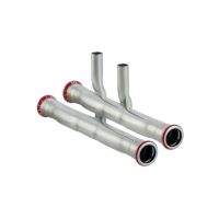 Geberit Mapress Carbon Steel Connector t-piece set diameter 22x15 for inlet and return flow zinc-plated 24004