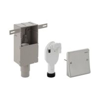 Geberit Concealed odor trap Stainless steel for washing machine and dryer in Tower arrangement 152233001