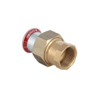 Geberit Mapress Carbon Steel Adaptor Connection  with female thread flat-sealing zinc-plated d15xRp1/2 25300