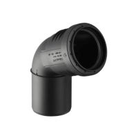 Geberit Silent-PP Bogen 67,5  Grad DN90 mit Muffe 390423141