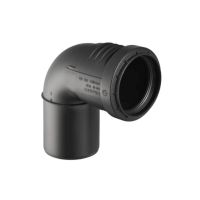 Geberit Silent-PP Bogen 87,5  Grad DN40 mit Muffe 390124141