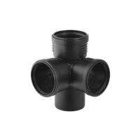 Geberit Silent-PP Corner Junction  87, 5 degrees  with sleeves DN 90 / 90 / 90 390459141
