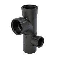 Geberit Silent-PP Kombi-Corner Junction MAX 87, 5 degrees  right DN 90/90/50 390462141