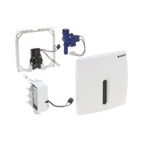 Geberit HyBasic urinal control, with sensor, infrared/mains Connection chrome silk gloss  IR 230V cover plate KS Basic silk-gloss  chrome-plated 115817465