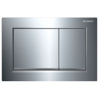 Geberit Flush plate Omega30,  for dual flush gloss-chrome/matt-chrome/gloss-chrome 115080KH1