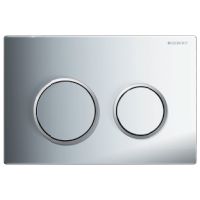 Geberit Kappa21 Betaetigungsplatte  fuer 2-Mengen-Spuelung Platte=glanz / Ring=matt / Druecker=glanz 115240KH1