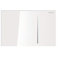 Geberit Flush plate Sigma70,  for dual flush Glass white 115620SI1