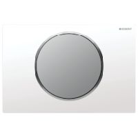 Geberit Betaetigungsplatte  Sigma10 fuer Spuel-Stopp-Spuelung KS weiss/seidenglanz verchromt/seidenglanz verchromt 115758KL5