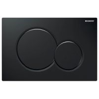 Geberit Sigma01 Betaetigungsplatte  schwarz RAL 9005 fuer 2-Mengen-Spuelung 115770DW5
