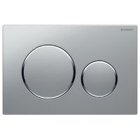 Geberit BetPl. Sigma20, fr 2-Mengen-Sp. mattchrom / glanzchr / mattchr 115882KN1