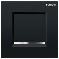 Geberit UR-Strg. mit pneumatischer Splausl. BetPl. Typ 30 schwarz/glanzchrom/schw 116017KM1