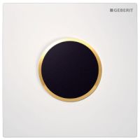 Geberit HyTronic UR-Strg. Sigma10 weiss/gold Zink-Druckguss beruehrungslos IR/Netz 116025KK1