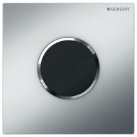 Geberit HyTronic UR-Strg. Sigma10 seidenglanz verchromt Zink-Druckguss beruehrungslos IR/Batterie 116035KN1