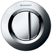 Geberit Fernbettigung Typ 01 pneumatisch fr 2-Mengen-Sp., UP-Drcker glanzverchromt 116042211