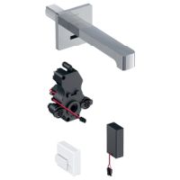 Geberit Waschtischarmatur Brenta Wandmontage mit UP-Funktion Batt. L 22cm o. Mischer 116293211
