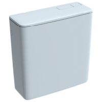Geberit AP-SPK AP128, 2-Mengen-Splung WA hinten mittig o. seitlich wei-alpin 128300115