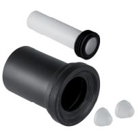 Geberit Anschlussset fr Wand-WC, L 18,5cm mit Deckkappen d90 d1=45 152426111