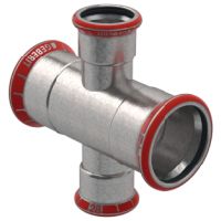 Geberit Mapress C-Stahl Kreuzstck reduziert d76,1-35-76,1 21128
