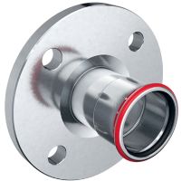 Geberit Mapress C-Stahl Flansch PN 6 mit Pressmuffe d108 23751