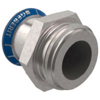 Geberit Mapress Stainless steel transition with male thread d28-G1 1/4 31734
