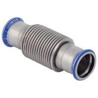 Geberit Mapress Edelstahl Axialkompensator mit Pressmuffen d54 33938