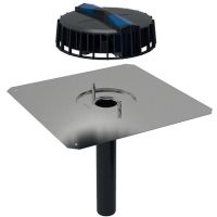 Geberit Pluvia Dachwassereinlauf mit Anschlussblech d56 12l/s 359108001