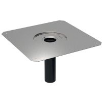 Geberit Pluvia Dampfsperrenanschluss d56 12l/s CrNi-Stahl 1.4301 359113001