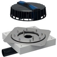 Geberit Pluvia Dachwassereinlauf mit Bef.- Flansch fr Folien 9l/s horizontal 359117001