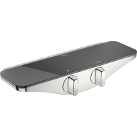 Hansa Brause-Therm.-Batterie fr Wandaufbau Hansaemotion 5863 0171 84 grau/chrom 5863017184