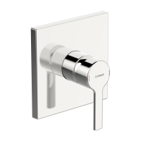 Hansa Funktionseinheit m. Dekorset Einhand- Br.-Batterie Hansaronda 3.5 8386, chr. 83869583