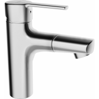 Hansa Waschtisch Einhand Einlochbatterie Hansaronda mit Brause chrom 03012173