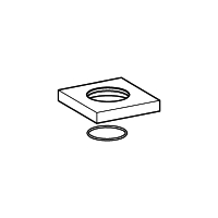 Hansa Rosette 75 x 75 mm komplett 59913879