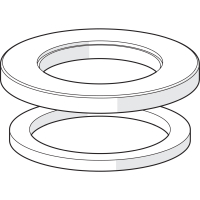 Hansa  Rosette diameter 55 mm chrome complete 59913963