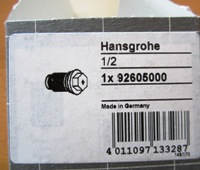 Hansgrohe Rueckflussverhinderer fuer Thermostat 1/2 Zoll 92605000