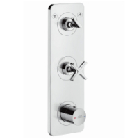 Hansgrohe Thermostatmodul Unterputz Axor Citterio E Fertigset 2 Verbraucher chrom 36703000