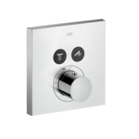 Hansgrohe Thermostat UP Axor ShowerSelect Fertigset 2 Verbraucher quadratisch chr. 36715000