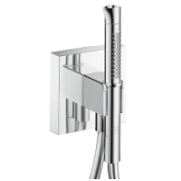 Hansgrohe Schlauchanschl.u.Brausenhalter Axor Starck Organic chrom m.2jet Stabhandbr. 12232000