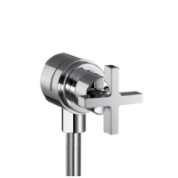Hansgrohe Fixfit Stop Wandabsperrventil Axor Citterio chrom mit Kreuzgriffen 39883000