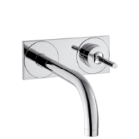 Hansgrohe Waschtischmischer UP Axor Uno chrom mit Auslauf 160mm u.Platte 38112000