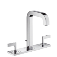 Hansgrohe 3-Loch Waschtischarmatur Axor Citterio chrom m.Platte u.Hebelgriffen 39136000