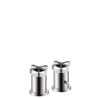 Hansgrohe 2-L.Thermostatmischer Axor Citterio F-Set chrom m.Kreuzgr.Wannenrandmontage 39480000